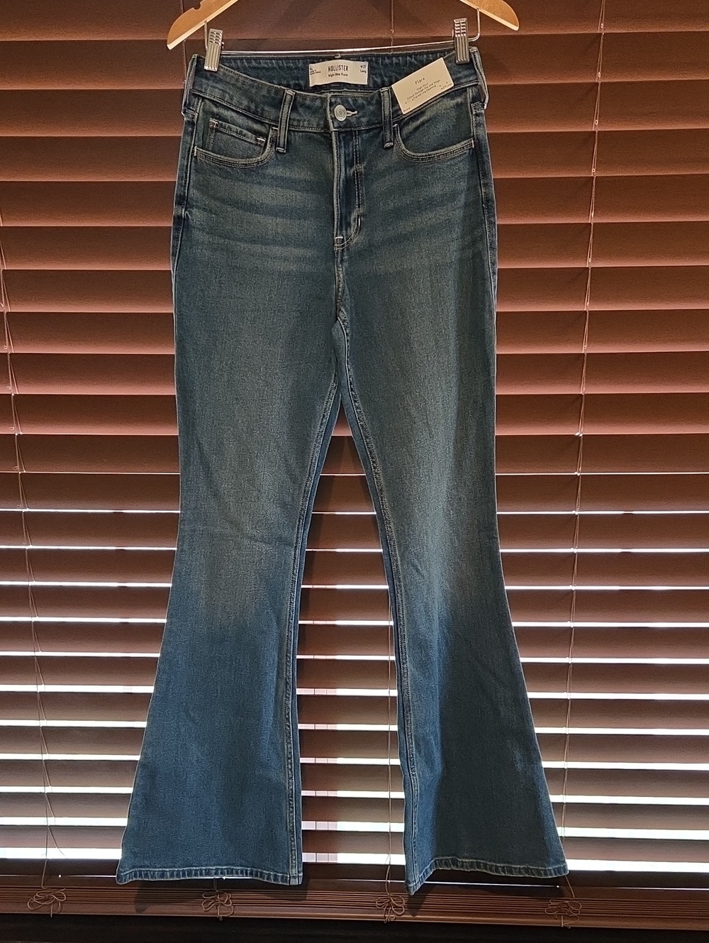 Hollister Medium Blue Flare Jeans 4L
